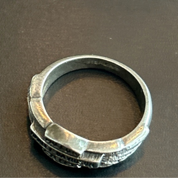 Vintage Harley Davidson Motorcycles 4g .925 Sterling Silver Ring Size 7.75 Wings - Picture 4 of 11